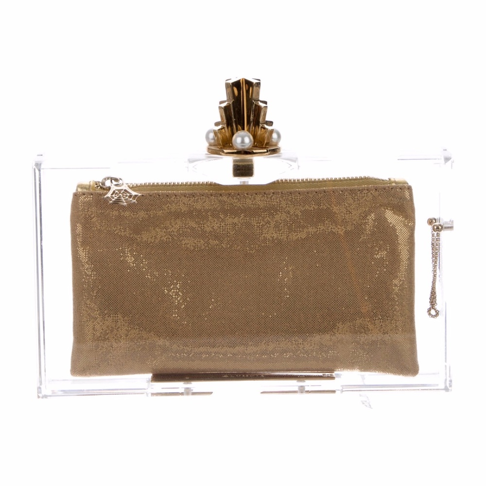 Charlotte Olympia Acrylic Pandora Box Clutch